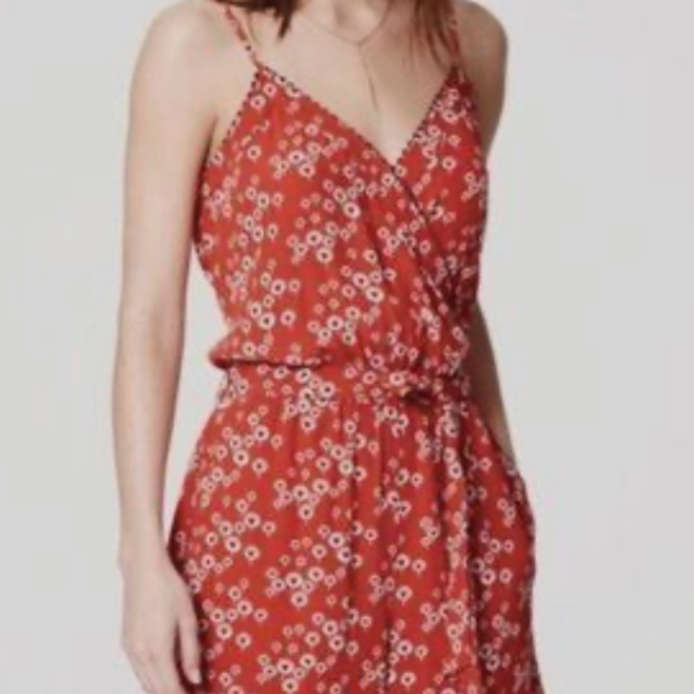 NWOT LOFT Floral Romper, Size S
